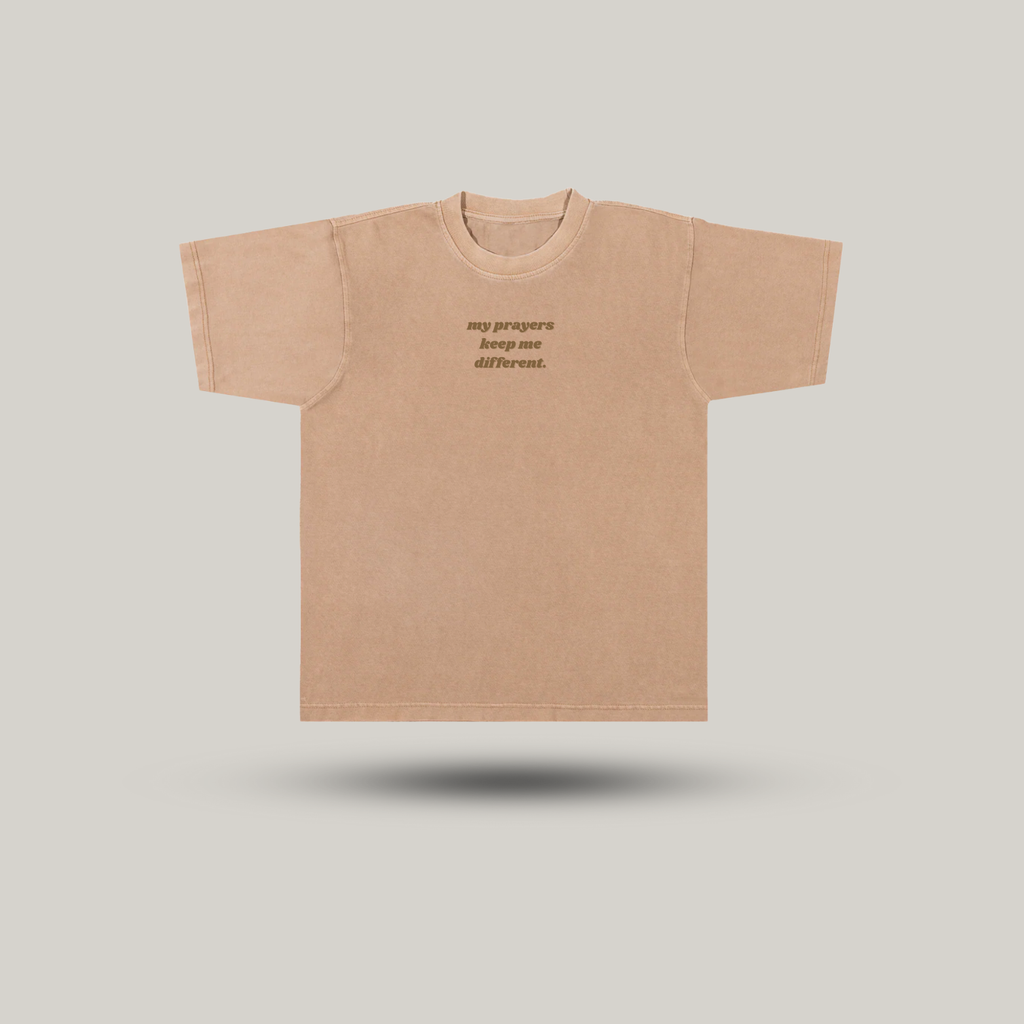My Prayers Keep Me Different — Kept Signature Tee